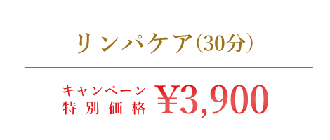 リンパケア（30分）｜￥1900