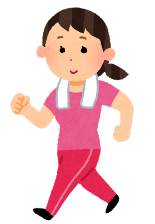 運動する女の子